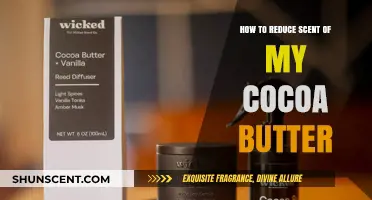 Minimizing Cocoa Butter's Strong Aroma: Simple Tips for a Subtle Scent