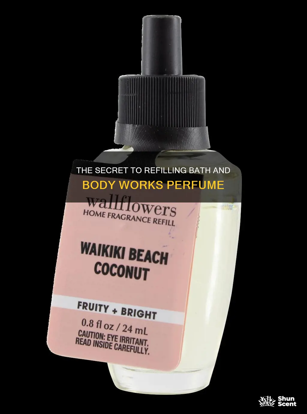 how to refill a bath and body works perfume