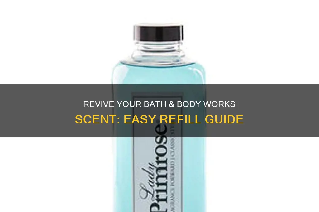 how to refill bath and body scent