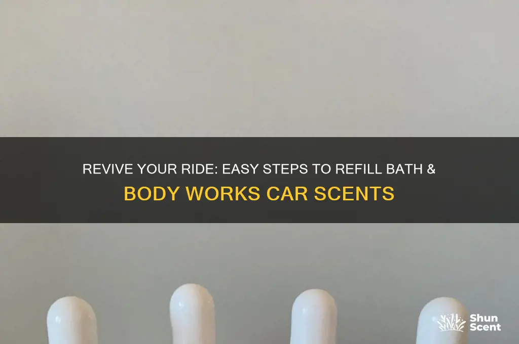 how to refill bath and body works car scents