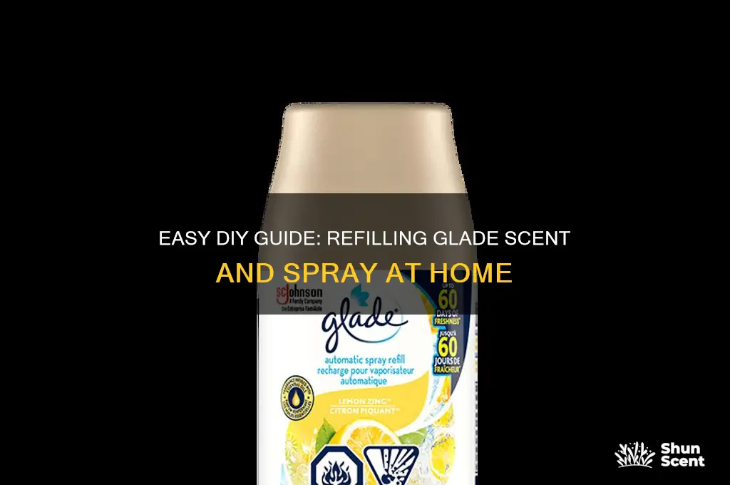 how to refill glade scent and spray