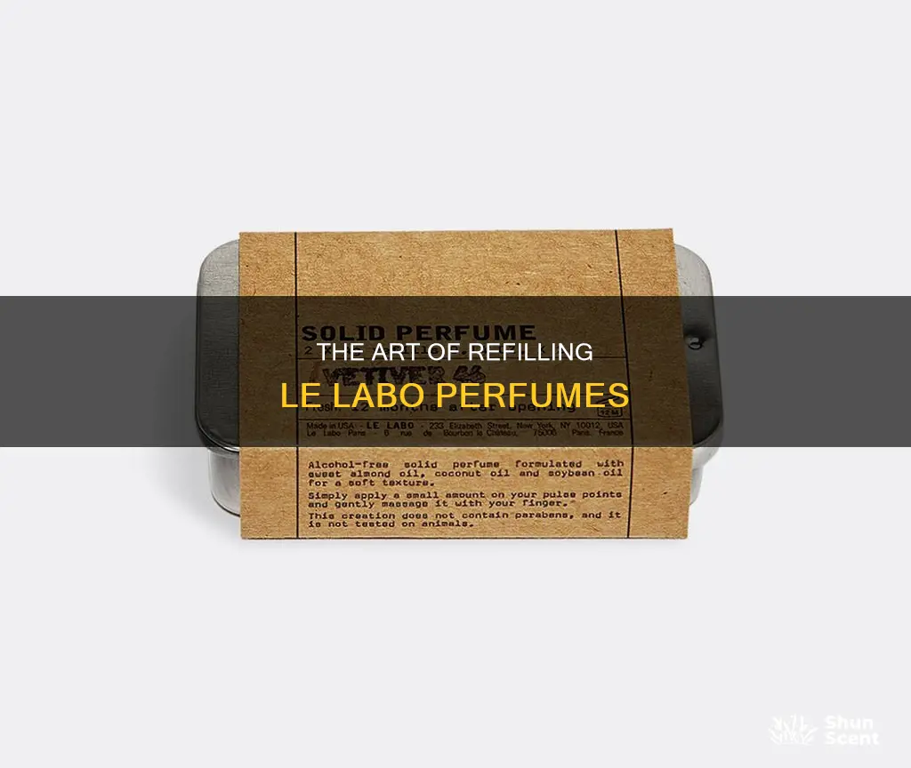 how to refill le labo perfume