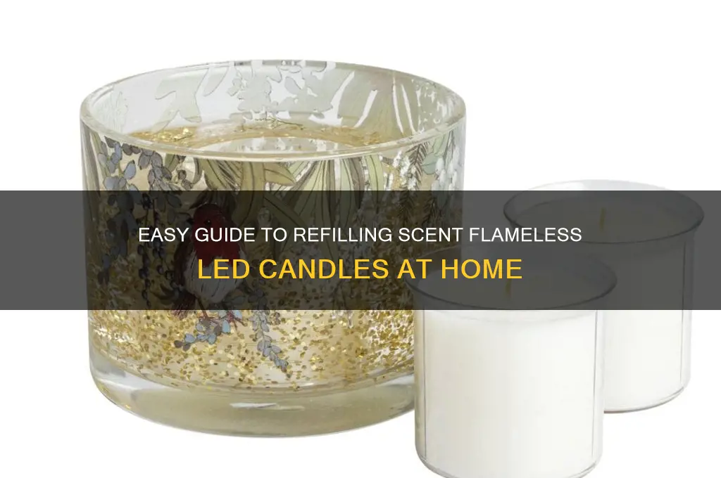how to refill scent flameless led candles