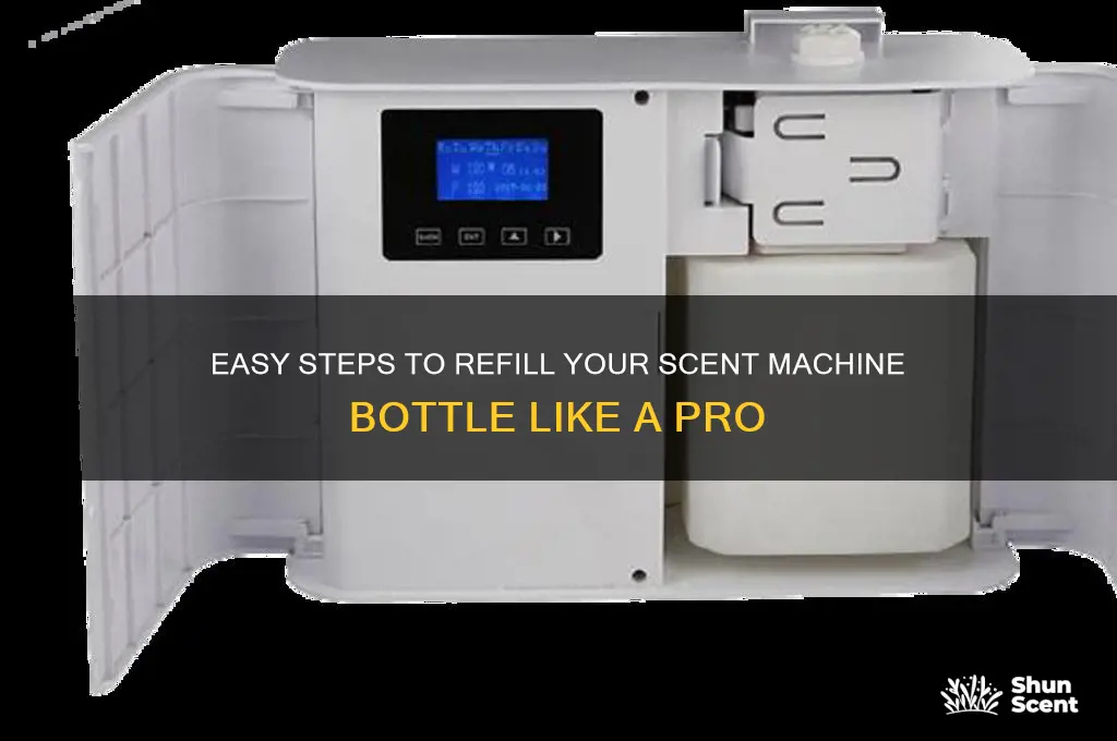 how to refill scent machine bottle