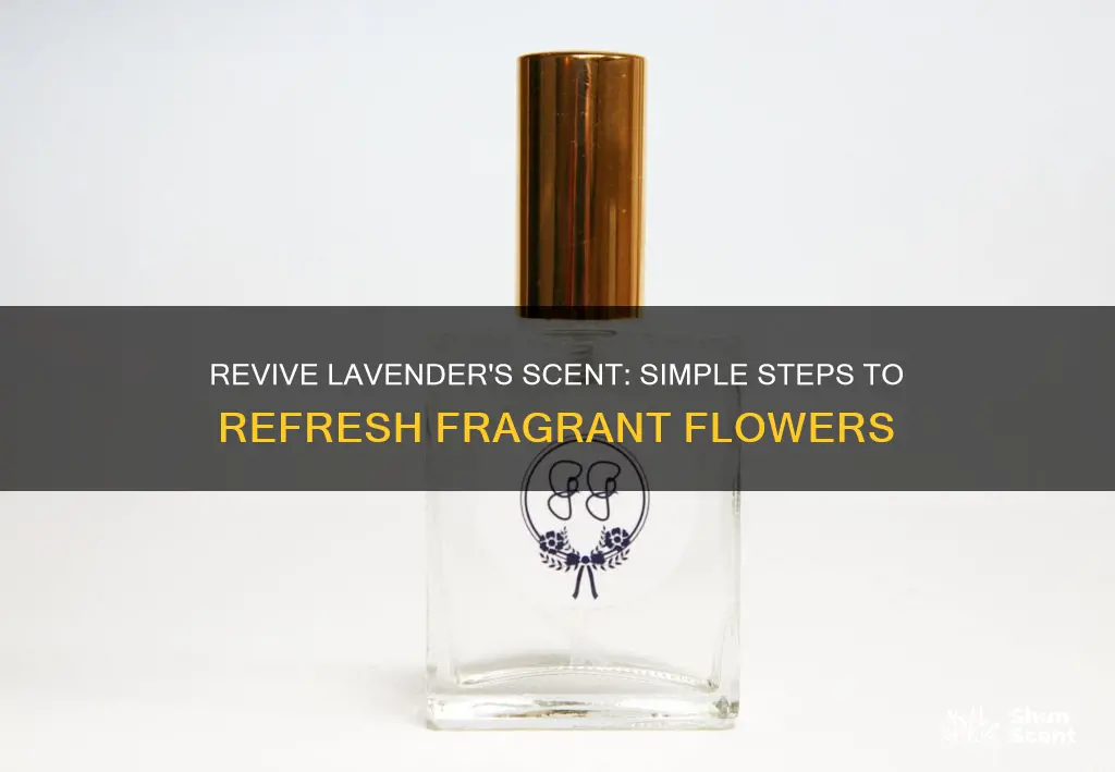 how to refresh lavender flower fragrance