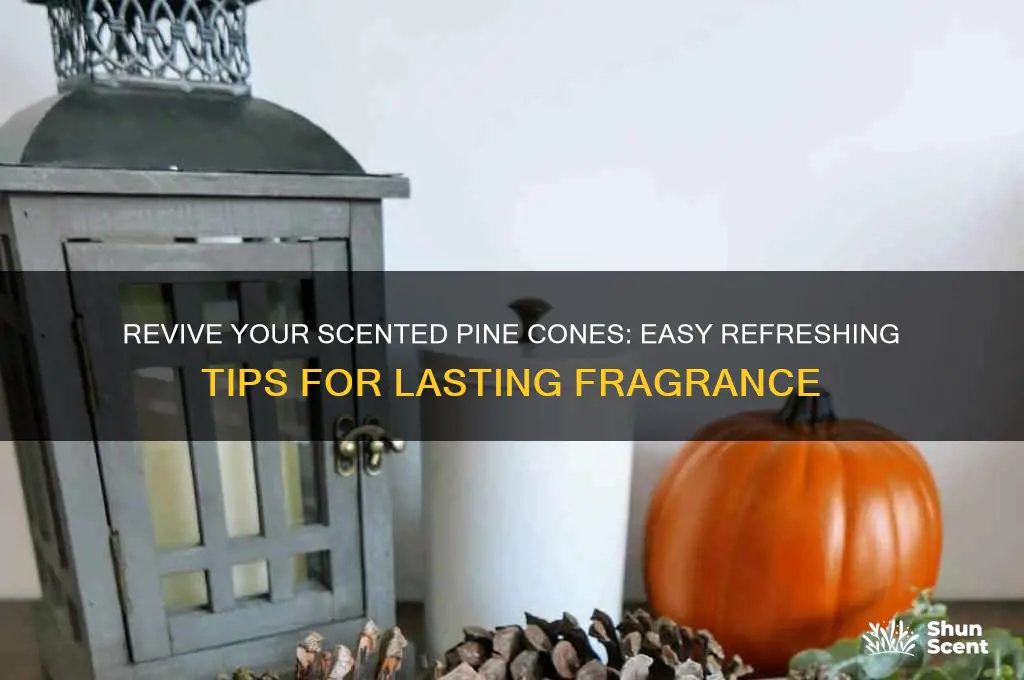 how to refresh scented pine cones