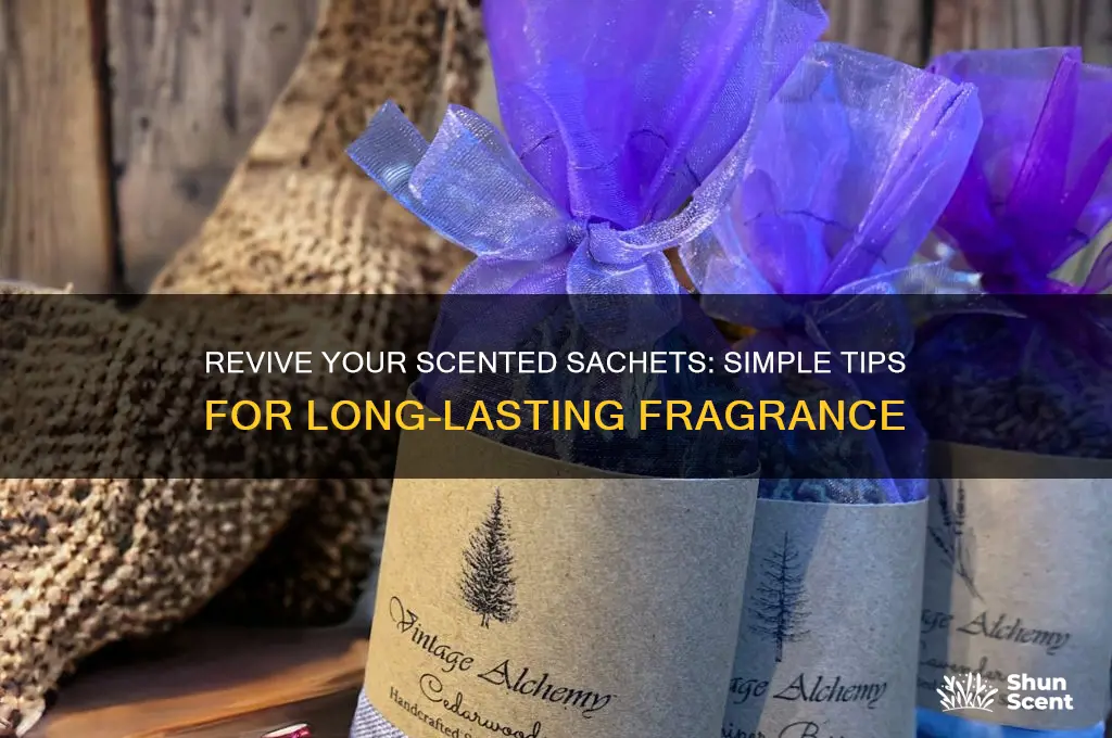 how to refresh scented sachets