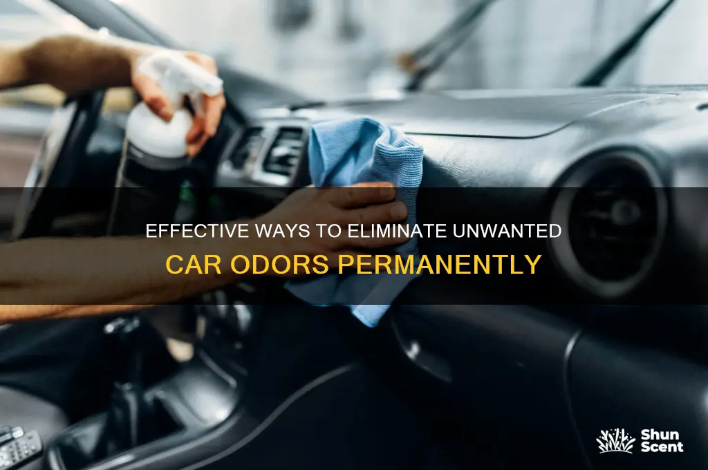 how to remove a scent from a car