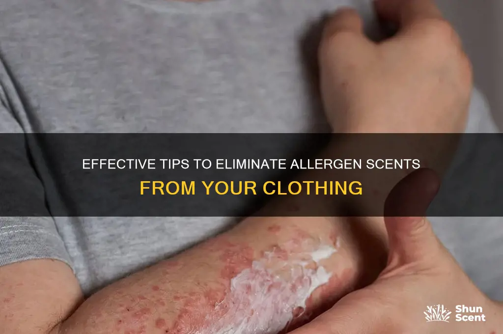 how to remove allergen scent from clothing