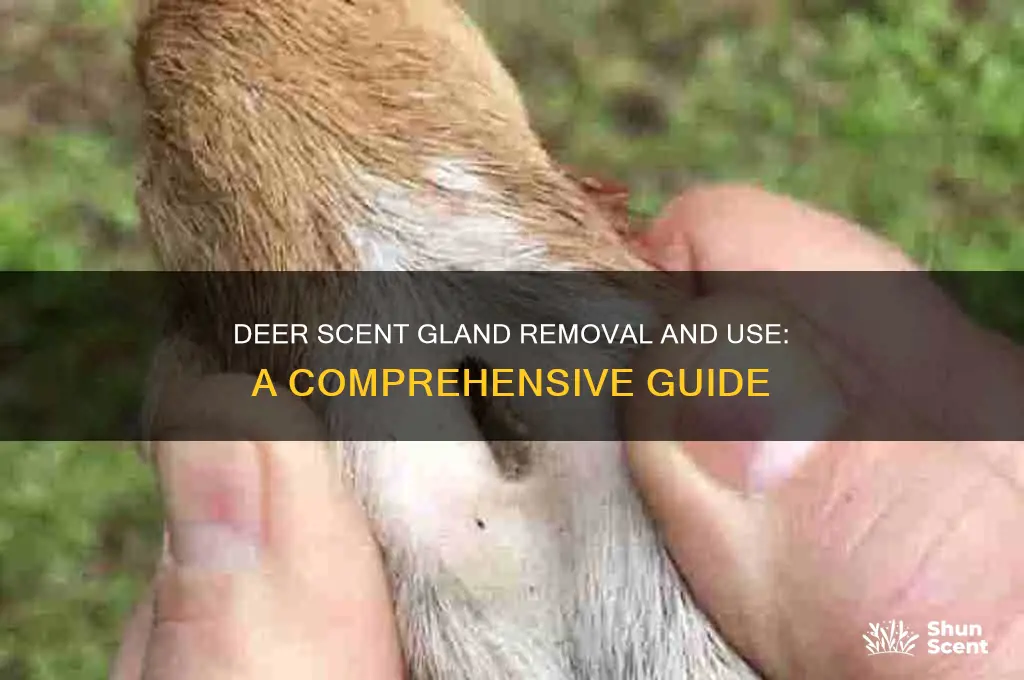 how to remove and use scent glands from a deer