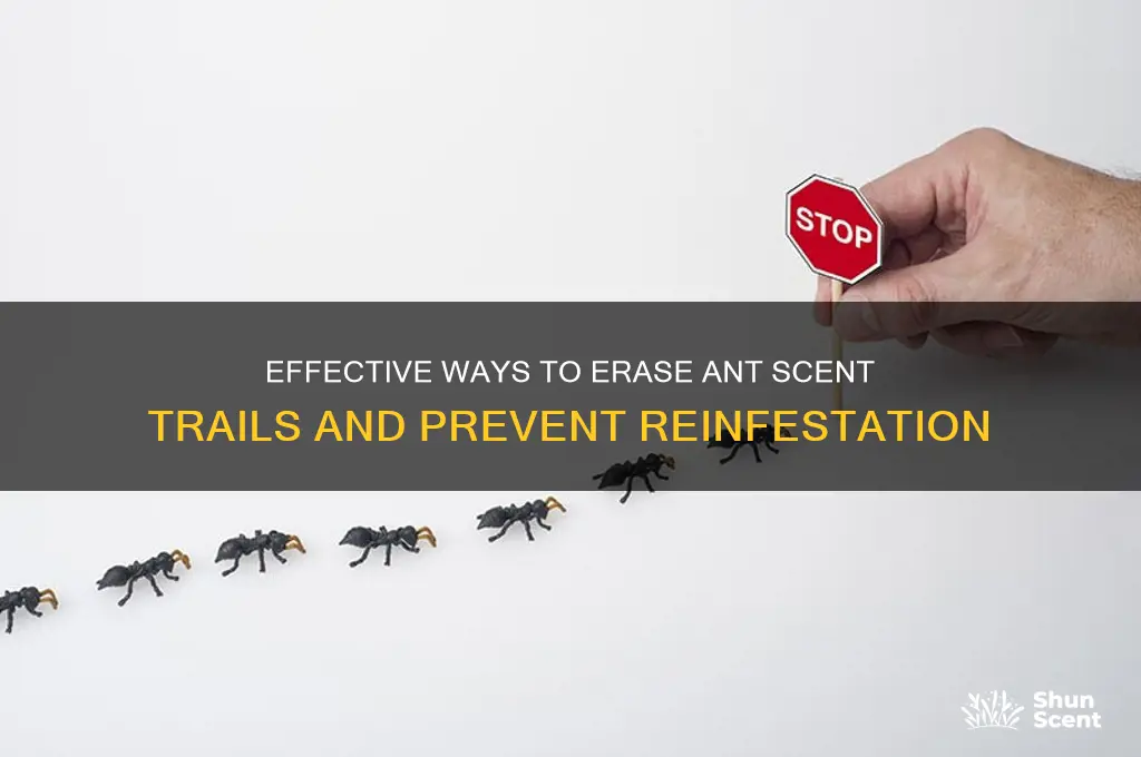 how to remove ant scent trail