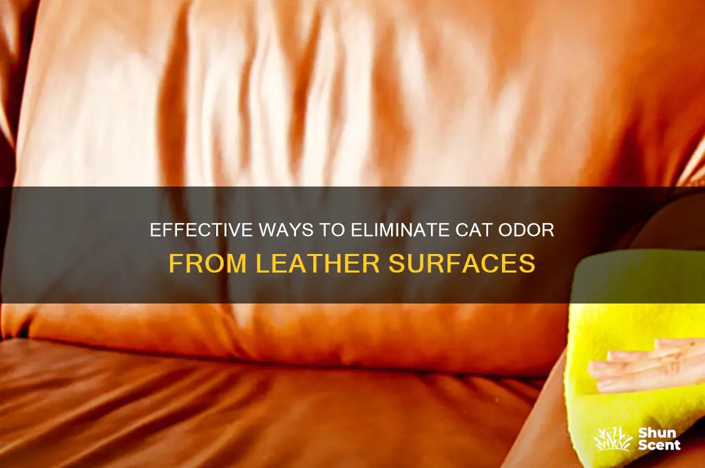 how to remove cat scent from leather