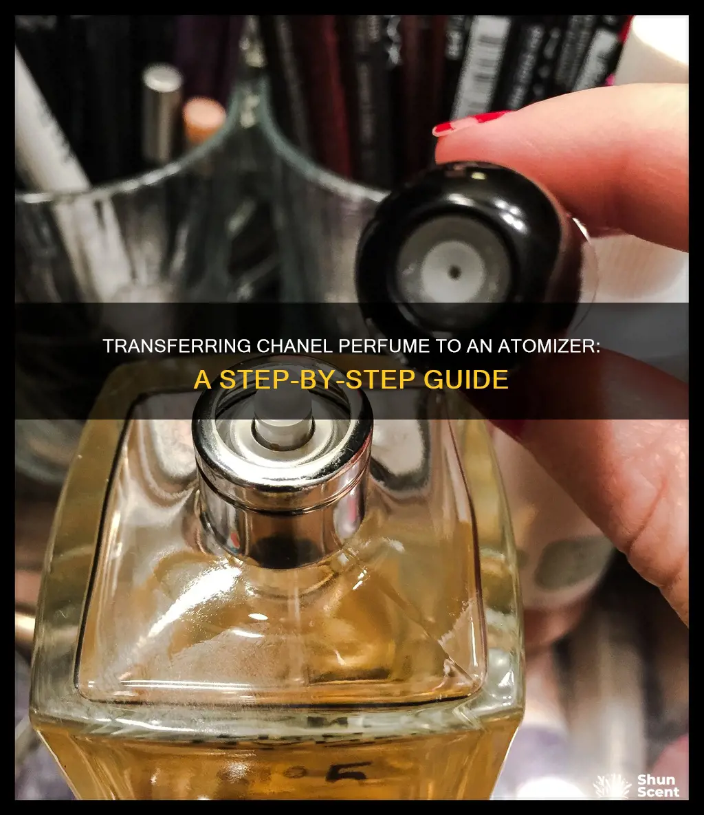 how to remove chanel perfume to atomizer