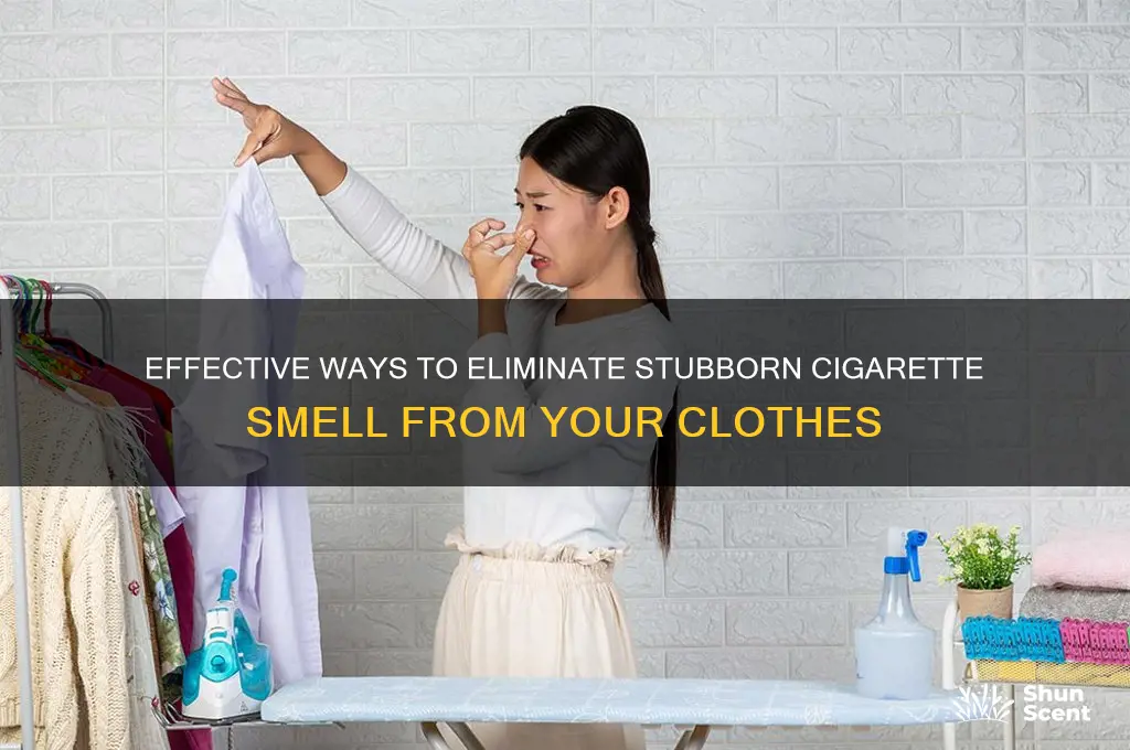how to remove cigarette scent from clothes