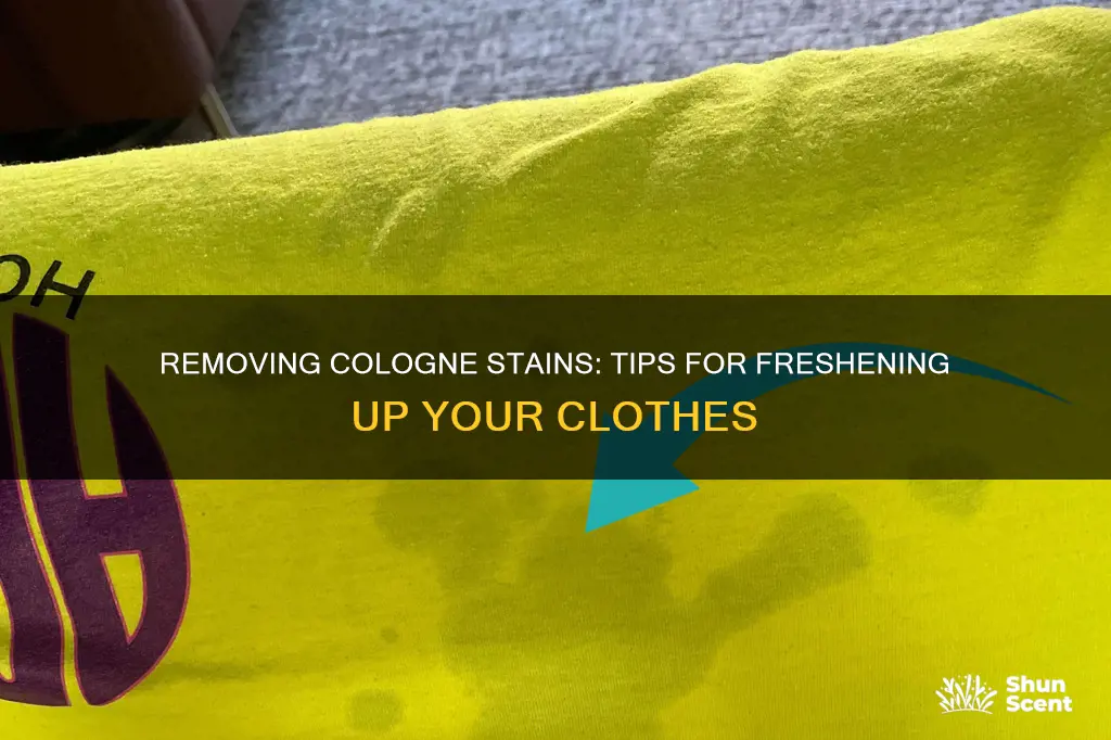 how to remove cologne stains from clothes