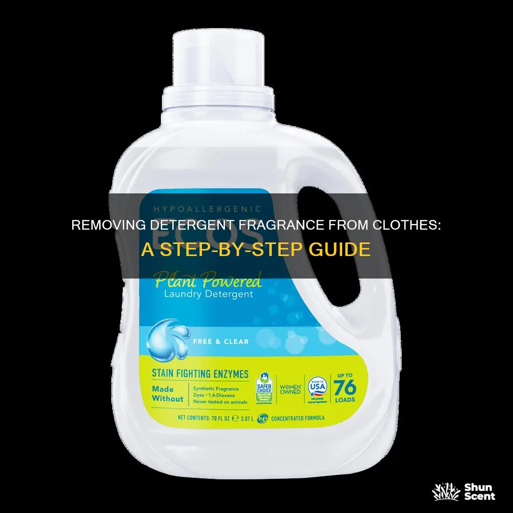 how to remove detergent fragrance from clothes