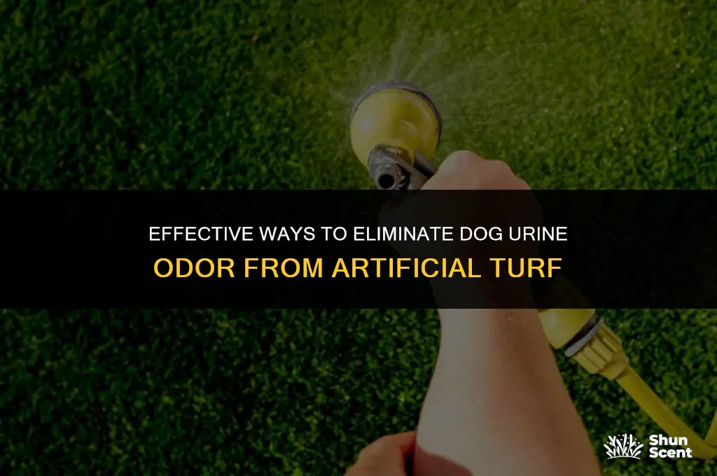 how to remove dog pee smell from artificial grass