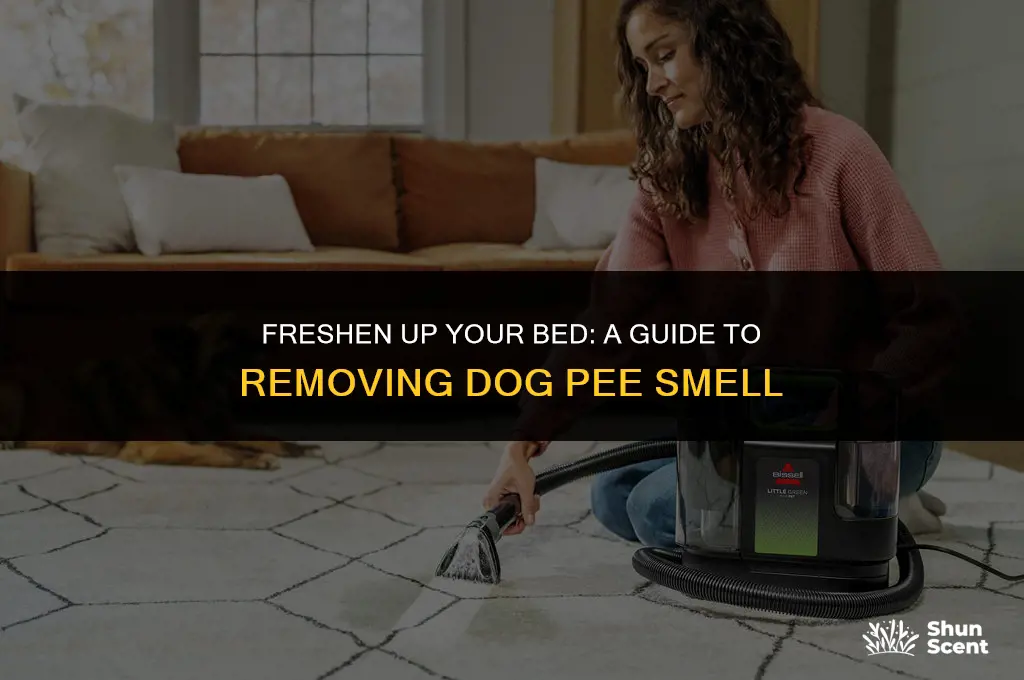 how to remove dog pee smell from bed