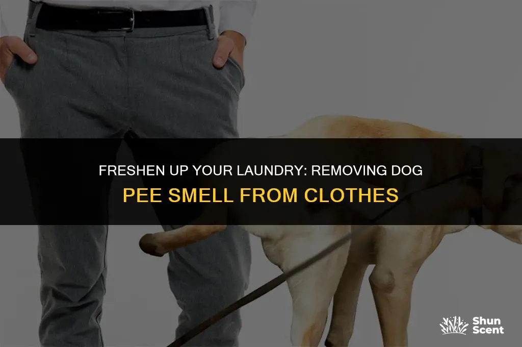 how to remove dog pee smell from clothes
