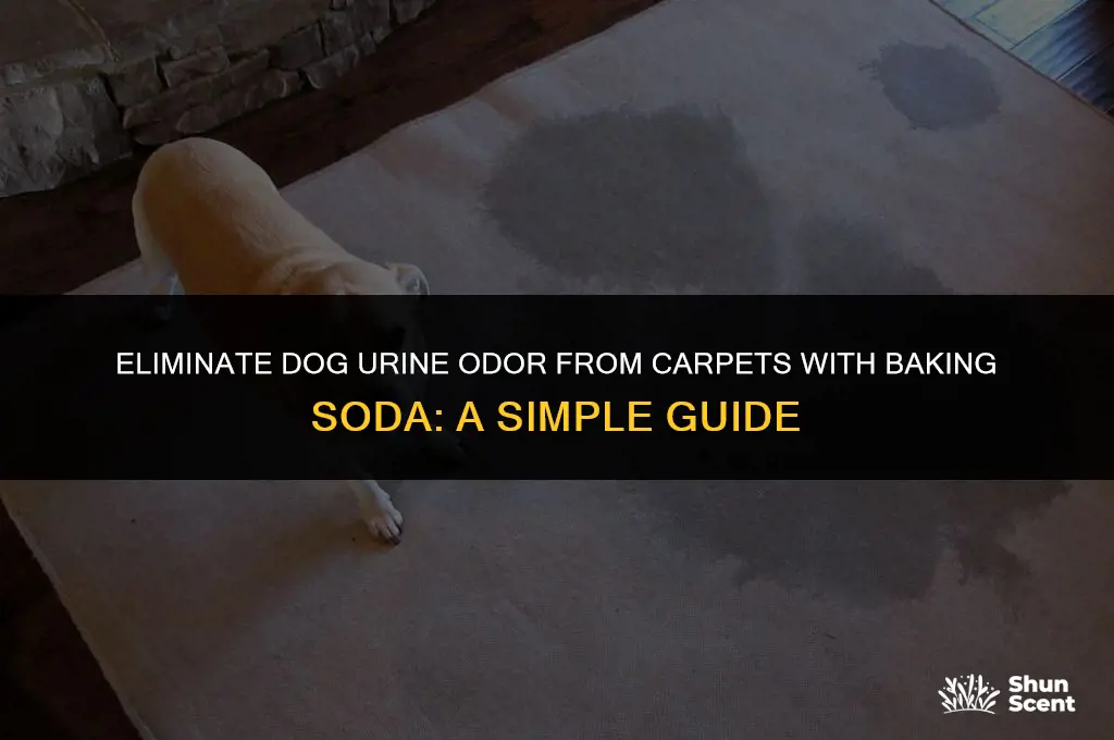 how to remove dog urine smell from carpet baking soda