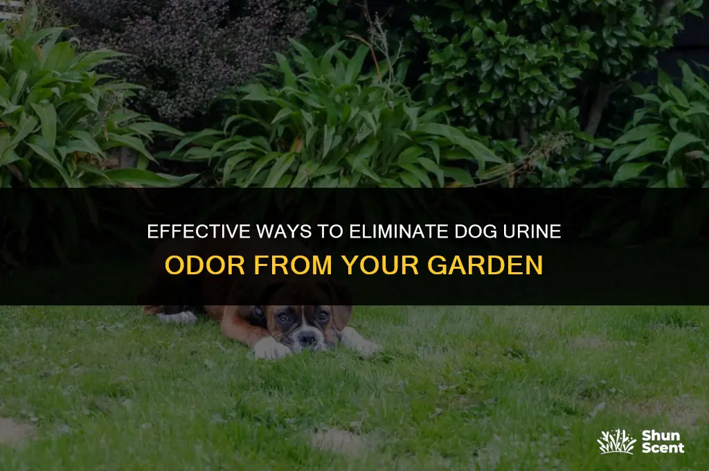 how to remove dog urine smell from garden