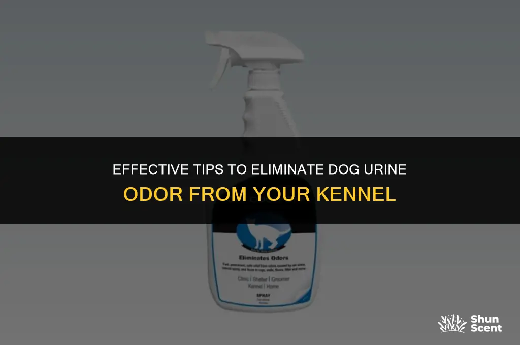 how to remove dog urine smell from kennel