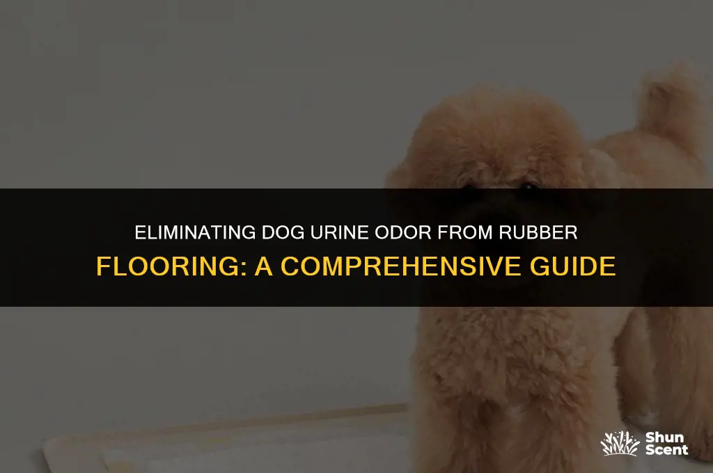 how to remove dog urine smell from rubber floors