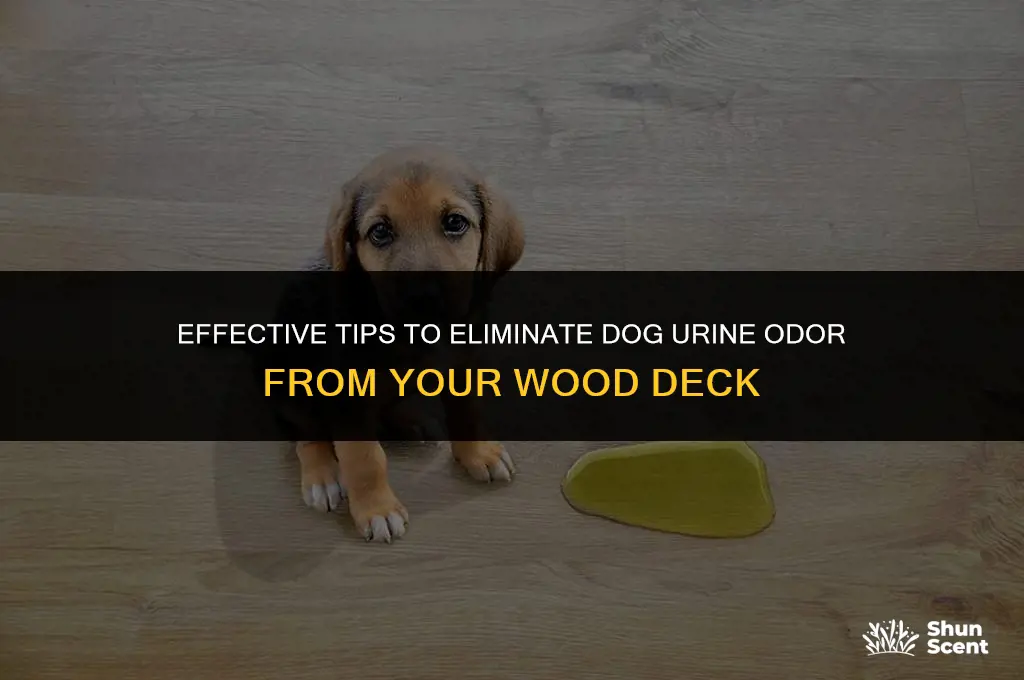 how to remove dog urine smell from wood deck