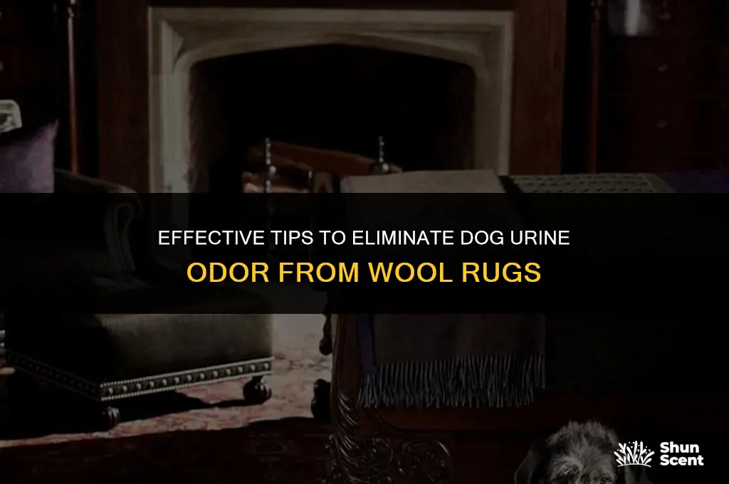 how to remove dog urine smell from wool rug