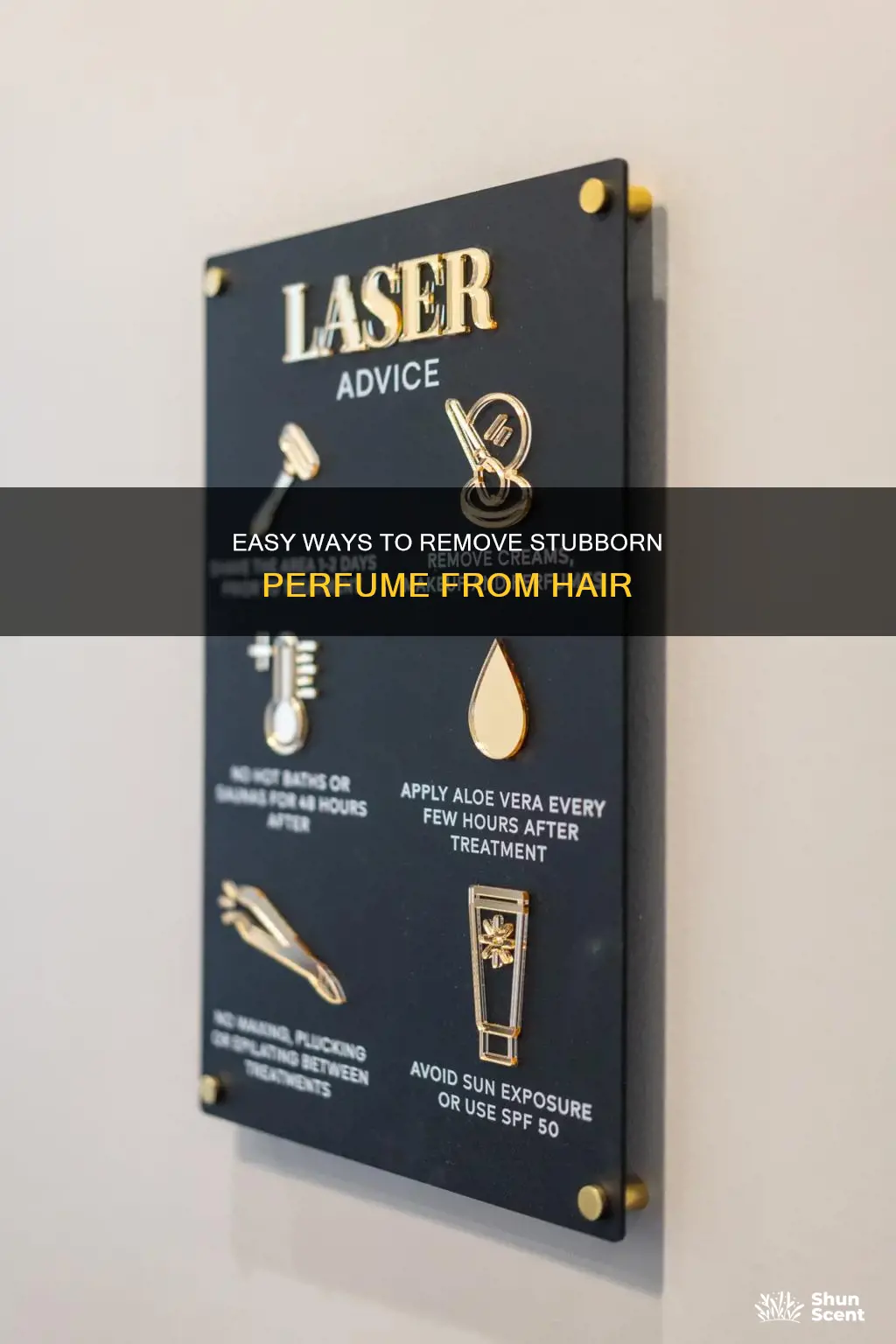 how to remove perfume from hair