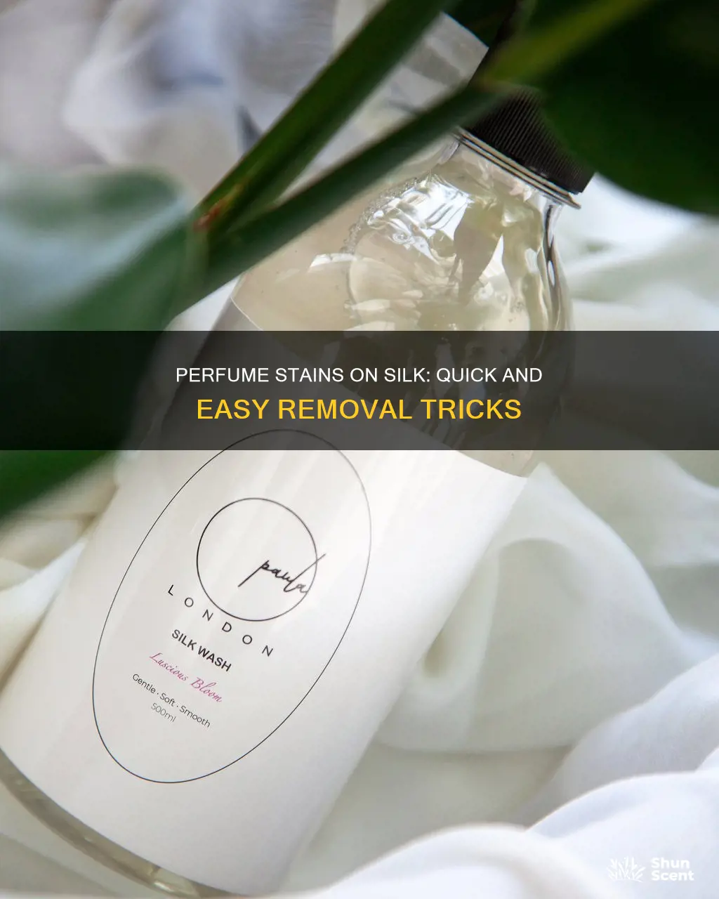 how to remove perfume stain from silk blouse