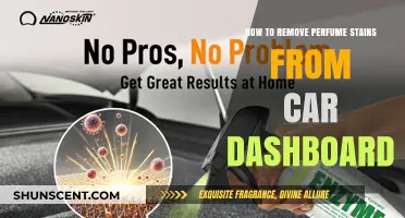 Removing Perfume Stains from Your Car Dashboard