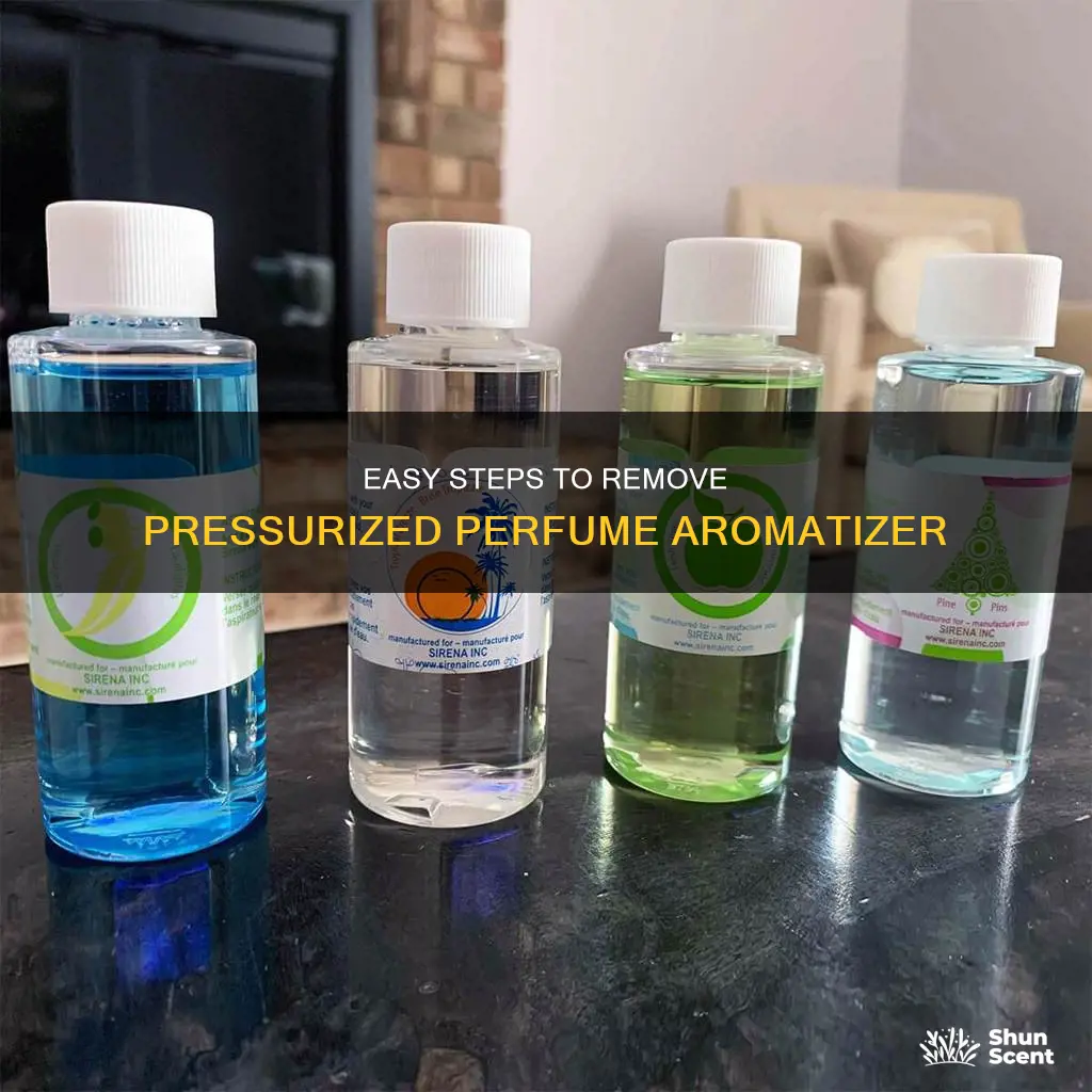 how to remove pressurized perfume aromatizer