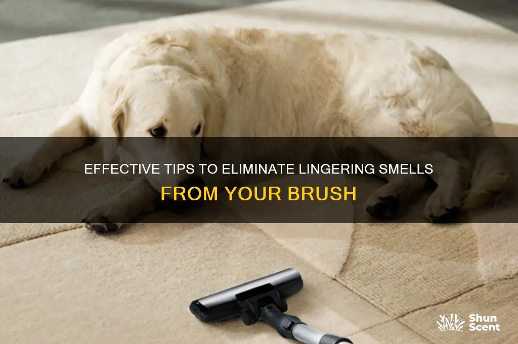 how to remove scent from a brush