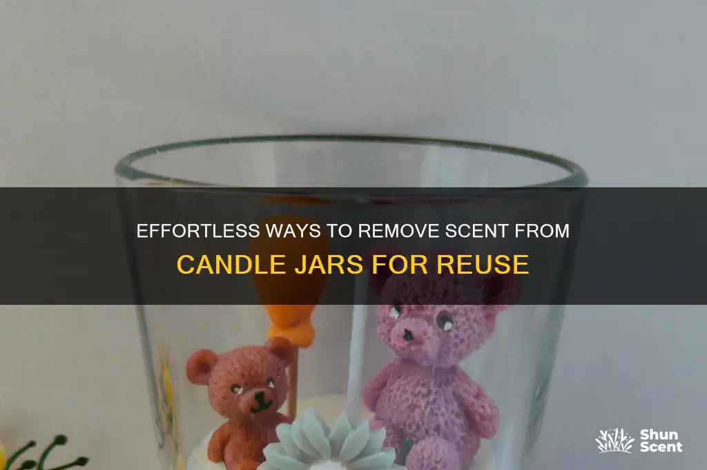 how to remove scent from candle jar