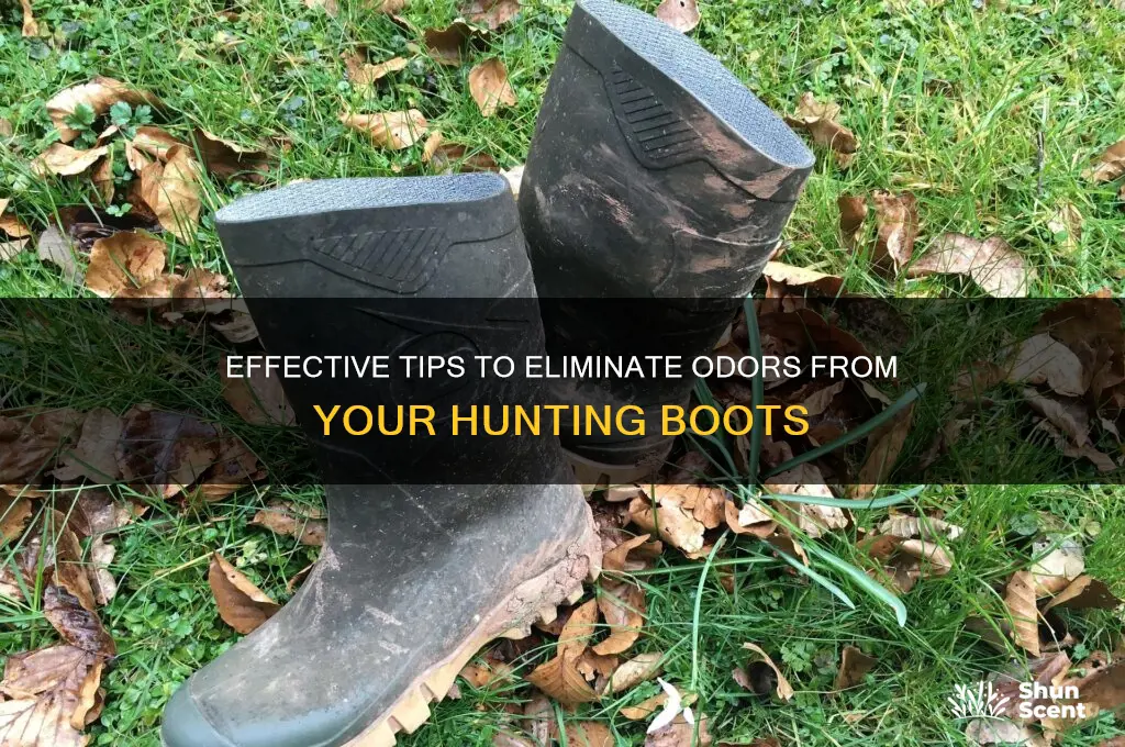 how to remove scent from hunting boots