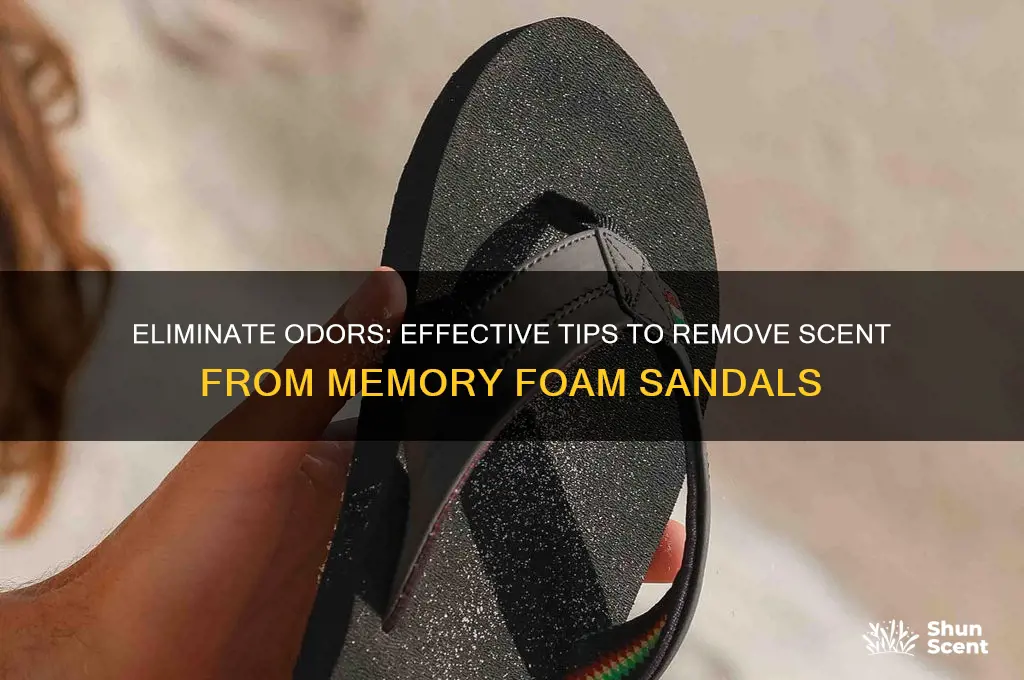 how to remove scent from memory foam sandals