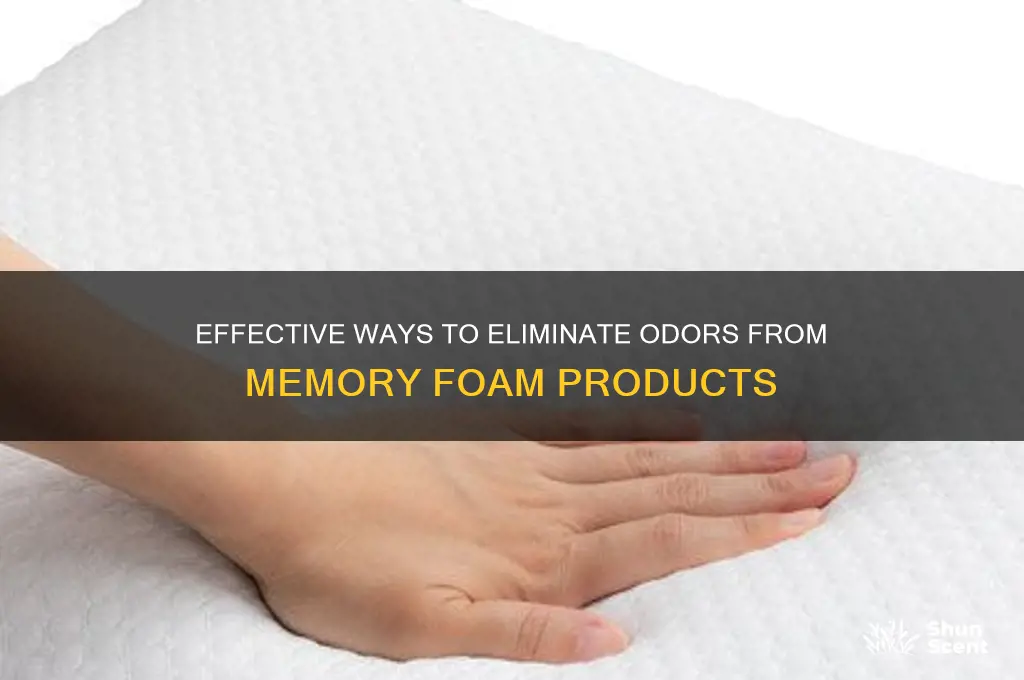 how to remove scent from memory foam