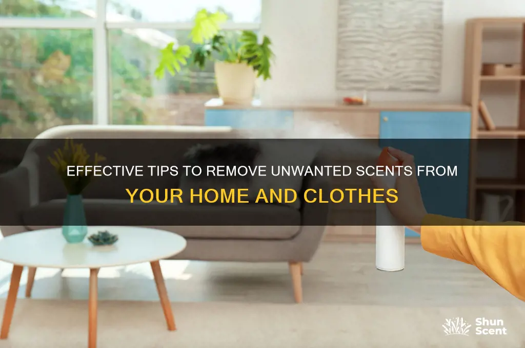 how to remove scent