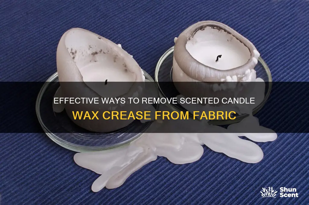 how to remove scented candle crease off cloth