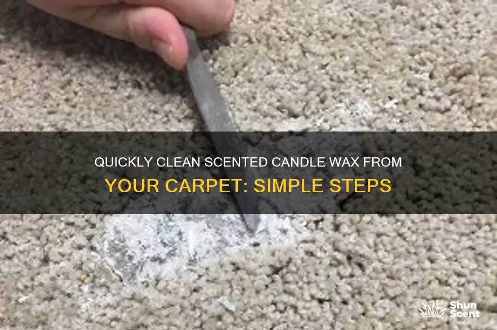 how to remove scented candle wax from carpet