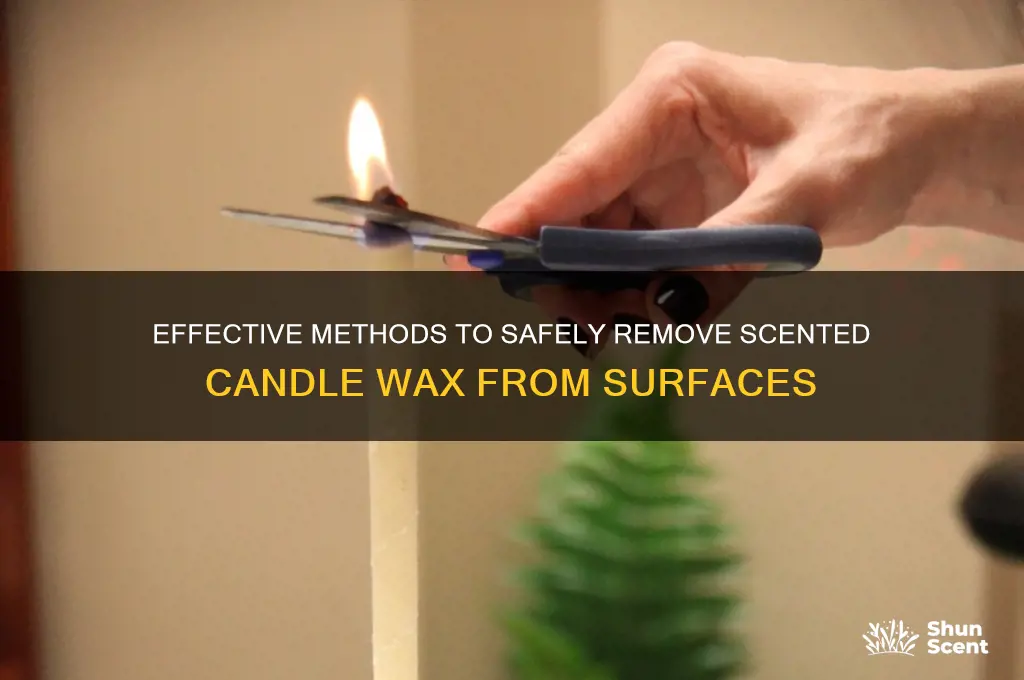 how to remove scented candle wax