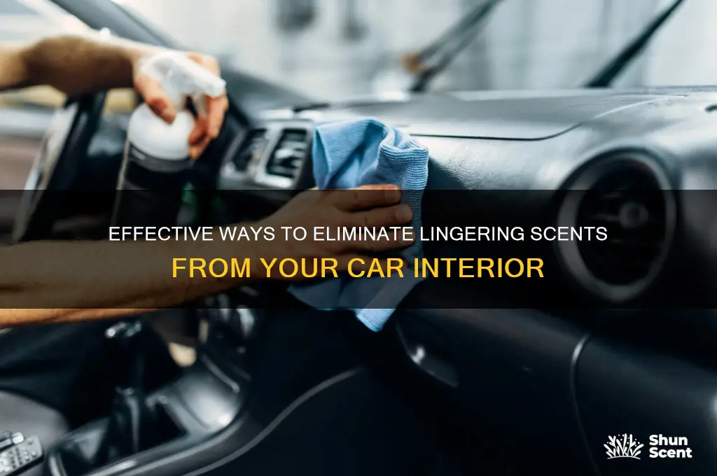 how to remove scented products from car interiors