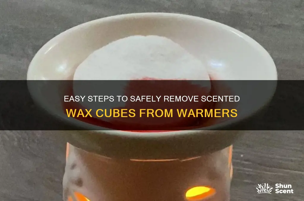 how to remove scented wax cubes