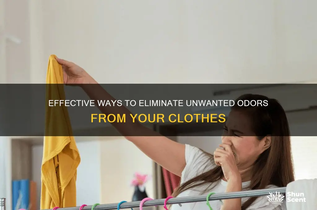 how to remove scents from clothing
