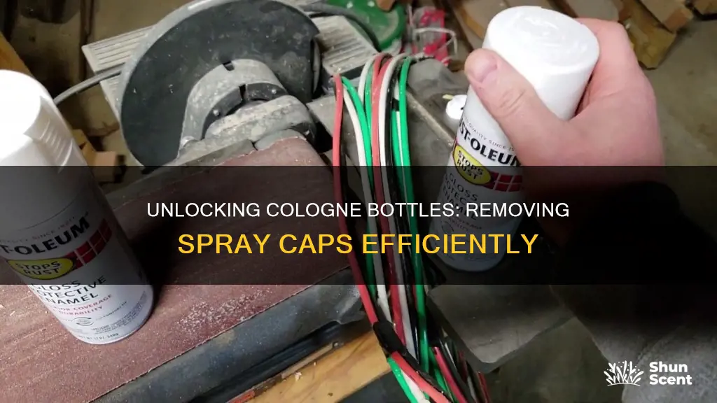 how to remove spray cap from cologne bottle