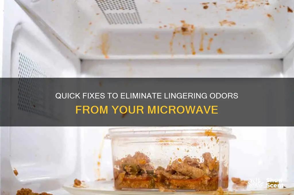 how to remove stinky scent from microwave