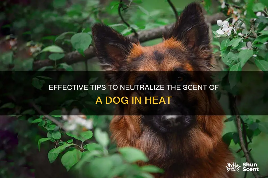 how to remove the scent of a dog in heat