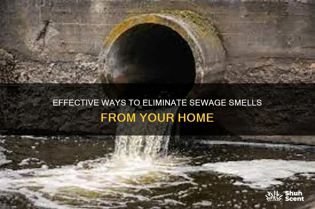 how to remove the scent of sewage