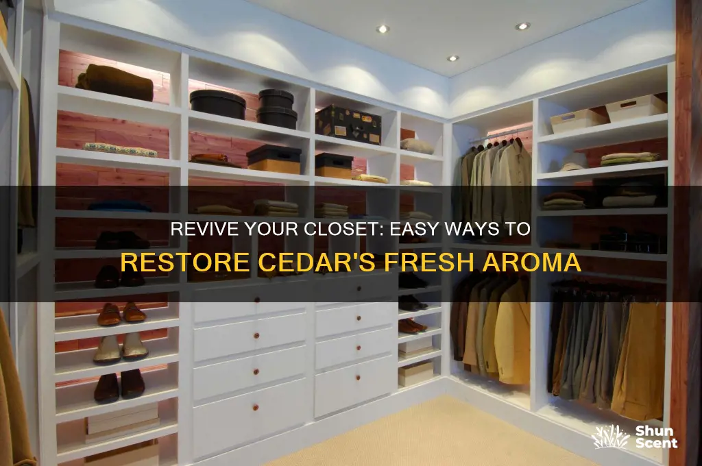 how to renew cedar scent to old closets